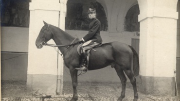 Portrait of Francesco Baracca as a second lieutenant of the Piemonte Reale Cavalry Regiment